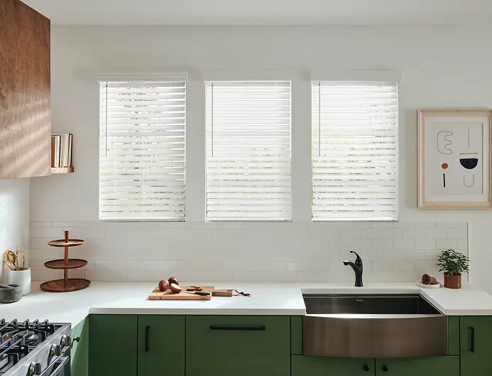 elegant faux wood blinds design